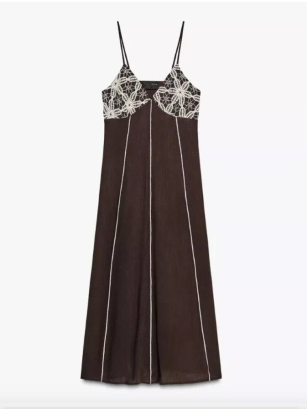 Zara Embroidered Strappy Dress
